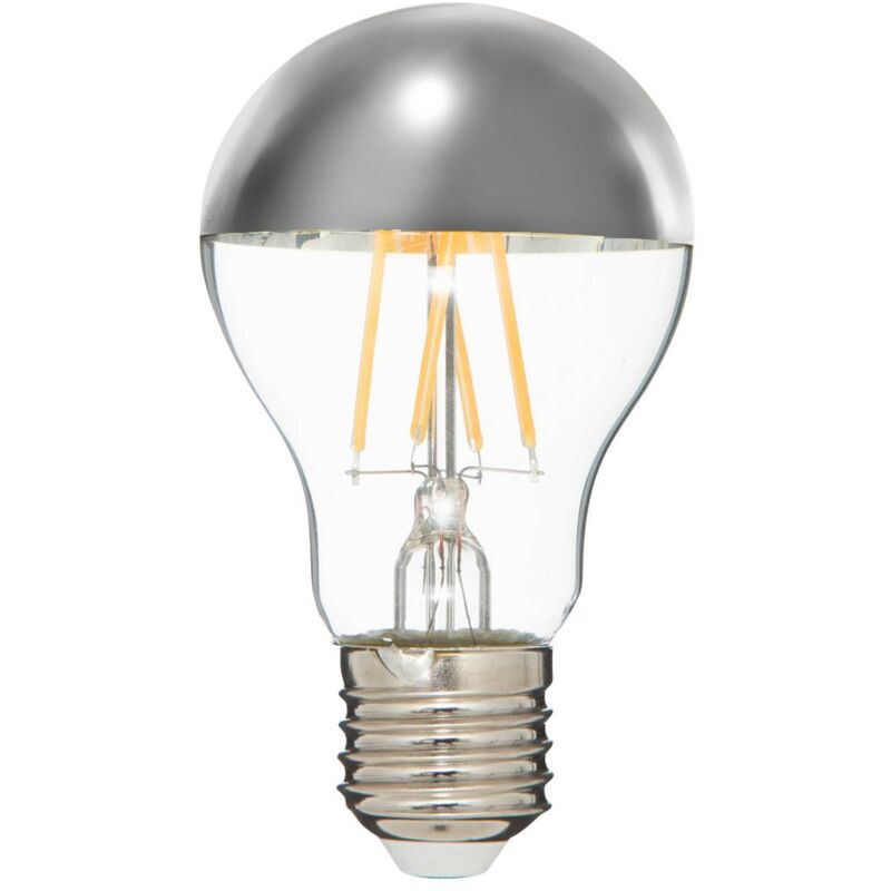 Ampoules LED Metal argenté D6cm E27 - Atmosphera créateur d'intérieur