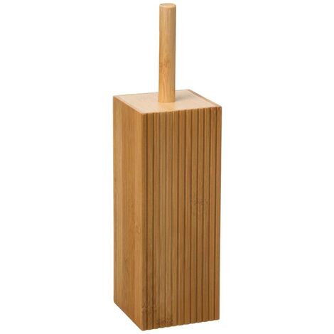 5Five Simply Smart – Brosse WC en bambou naturel 10x37 cm – Design minimaliste et durable – Pour salle de bain élégante – Facile à nettoyer