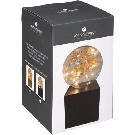 Lampe socle Micro bois H18cm - Atmosphera créateur d'intérieur