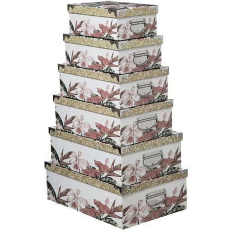 Trand Lot De 4 Boîtes De Rangement En Métal – Design Scandinave Pastel – Organiseur Empilable Pour Salle De Bain, Cuisine, Bureau – Couleurs Assorties