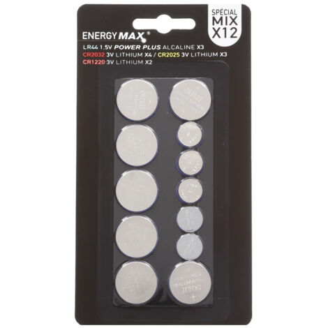 Lot de 12 piles bouton set - 5five (1/5)