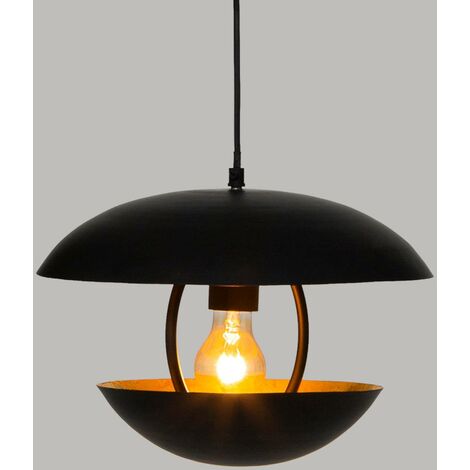 Suspension Estee en métal D33cm noir - Atmosphera créateur d'intérieur