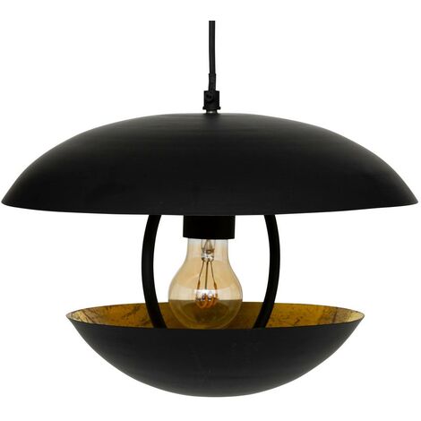 Suspension Estee en métal D33cm noir - Atmosphera créateur d'intérieur