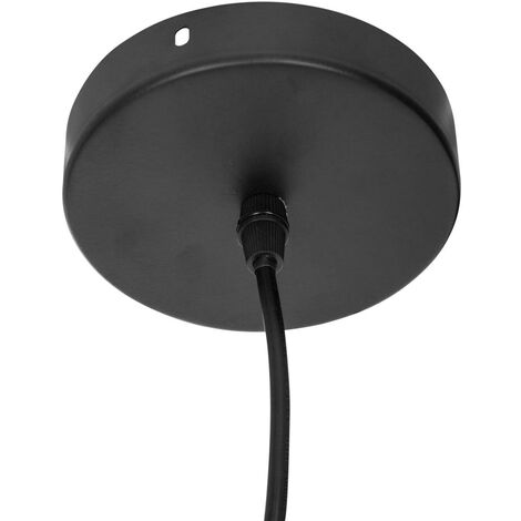 Suspension Estee en métal D33cm noir - Atmosphera créateur d'intérieur
