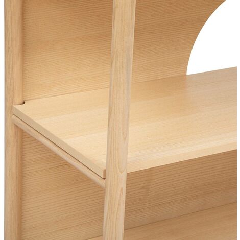 Armoire 2 Portes Tiria En Placage De Frêne Atmosphera - 92 X 40 X 150.5 Cm - Design Avec Rotin