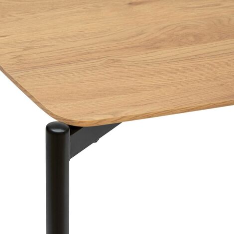 Table à manger Slano en métal & papier L120cm - Atmosphera créateur d'intérieur