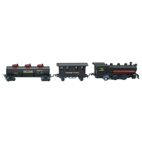 Fééric Lights And Christmas – Train de Noël 17 pièces musical – Longueur 55 cm – Poids 0.36 kg – Fonctionne à piles – Ambiance festive autour du sapin