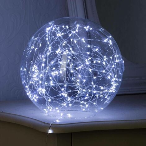 Guirlande lumineuse intérieur 2m blanc froid 20 LED à piles - Feeric lights & christmas