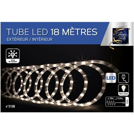Tube électrique extérieur 18m 324 LED blanc chaud - Feeric lights & christmas