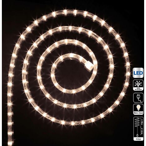Tube électrique extérieur 18m 324 LED blanc chaud - Feeric lights & christmas