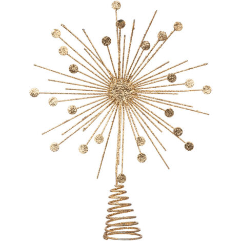 Déco Sapin de Noël Cimier Pastilles dorées pailletées - Feeric Christmas (1/2)