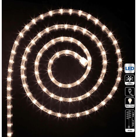 Tube électrique extérieur 24m 432 LED blanc chaud - Feeric lights & christmas