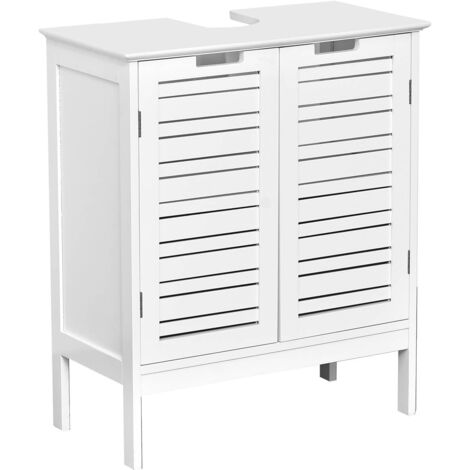 Element sous lavabo mdf 2 portes 1 etagere interieure - miami - Tendance