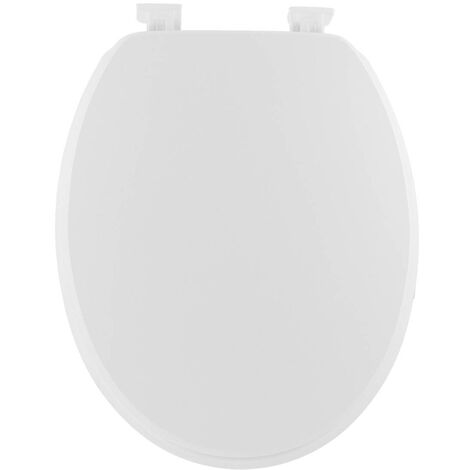 Abattant wc mdf 18 pouces attaches plastiques - blanc - Tendance (1/4)