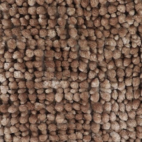 Tapis microfibre satine chenille 50x80cm - taupe - Tendance