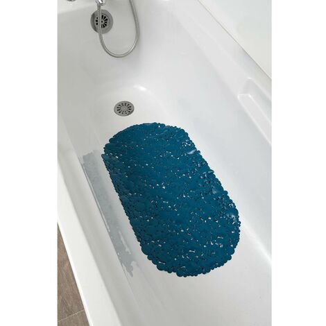 Tapis De Douche Anti-dérapant Bulles 50x50 Cm – PVC, Ventouses, Blanc