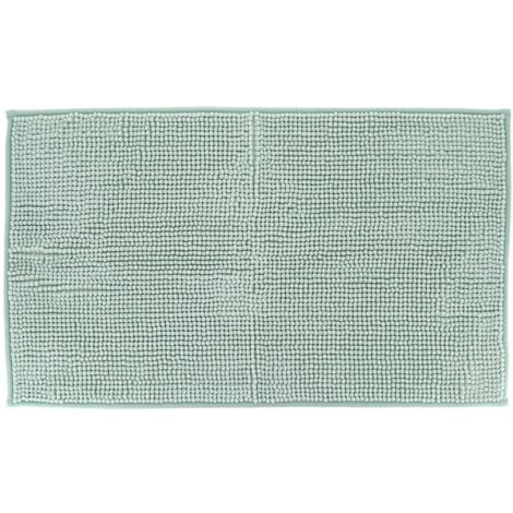 Tapis microfibre boules uni 45x75 cm - vert amande - Tendance (1/3)