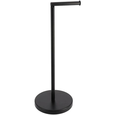 Reserve et derouleur papier wc metal - noir - Tendance (1/4)