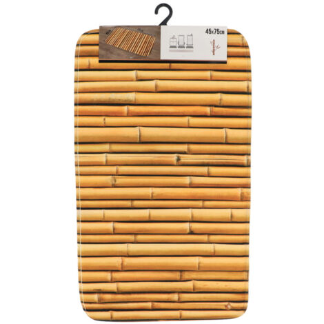 Tapis de salle de bain en Microfibre 45 x 75 cm déco Mekong - TENDANCE (1/2)