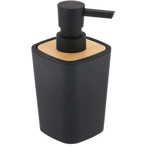 Distributeur à Savon ou lotion Noir et Bambou 380 ml - TENDANCE (1/2)