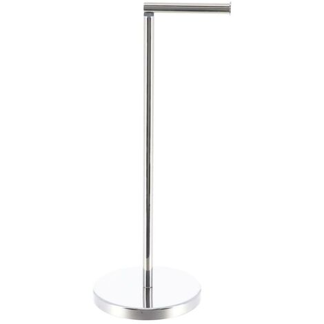 Dérouleur papier toilette WC avec réserve en métal Chrome H 55 cm - TENDANCE (1/6)