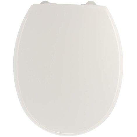 Abattant WC en Thermodur Blanc avec frein de chute - TENDANCE (1/2)