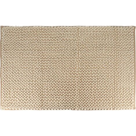 Tapis microfibre boules 50x80 cm - beige - Tendance (1/2)