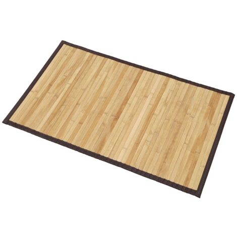 Tapis En Bambou Tressé 50x80 Cm - Naturel Léger - Déco Salon/chambre/entrée - Atmosphera