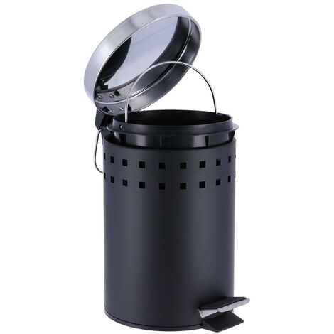 Poubelle De Salle De Bain 3L - Design Métal Mat Sauge - Fermeture Douce Et Silencieuse - Marque Douceur D'Intérieur