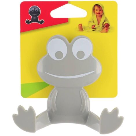Crochet grenouille pp sur ventouse - gris - Tendance