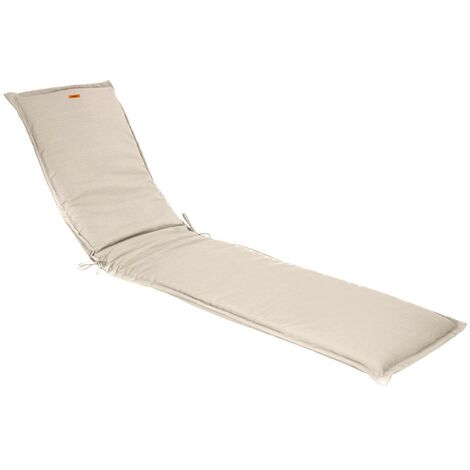 Hesperide – Coussin bain de soleil 190x60cm – Housse résistante à l'eau – Liens à nouer pour installation facile – Confort optimal pour transats