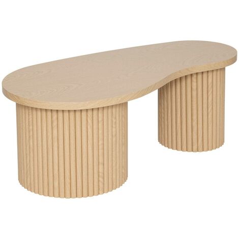 Lot de 2 tables basses Soleya L95 99,5cm beige - Atmosphera créateur d'intérieur