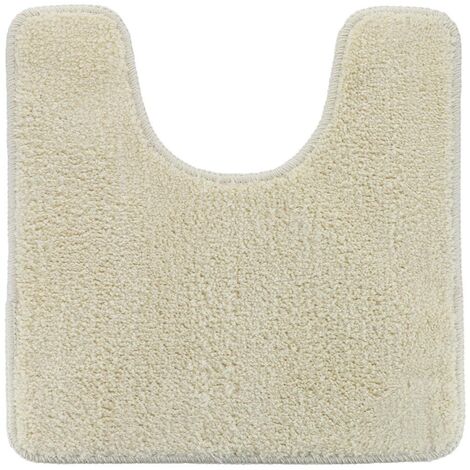Tapis contour WC en microfibre Beige Lin 45 x 50 cm - TENDANCE