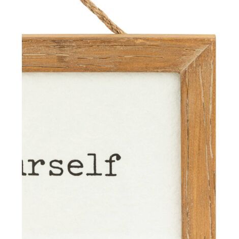 Déco murale Wilfried bois 38x15cm - Atmosphera créateur d'intérieur