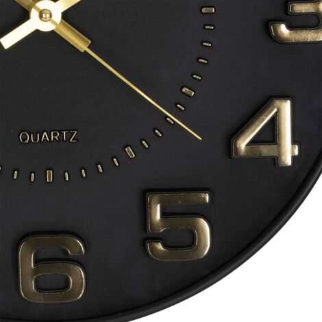 Horloge Murale Relief Atmosphera Diamètre 50 Cm – Design Moderne Élégant Cadre Polypropylène Verre Minéral