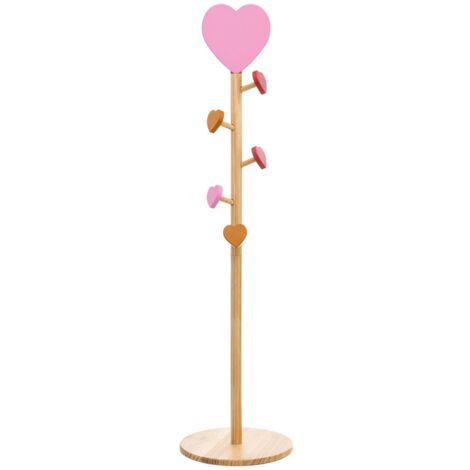 Porte-manteau enfant cœur Solea beige H135cm - Atmosphera créateur d'intérieur (1/5)