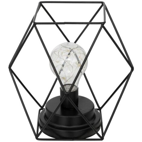 Lampe en métal noir Madi H18cm - Atmosphera créateur d'intérieur