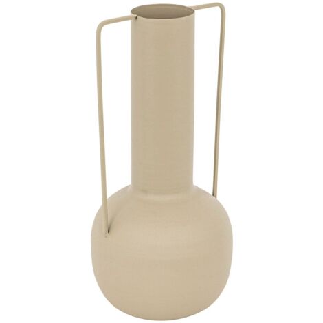 Vase métal Sylvain beige lin H295cm - Atmosphera créateur d'intérieur