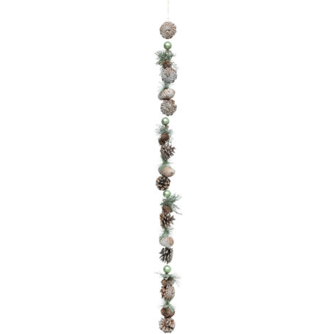 Guirlande de Noël Pommes de Pin et Baies finition givrée L 100 cm - Feeric Christmas (1/2)