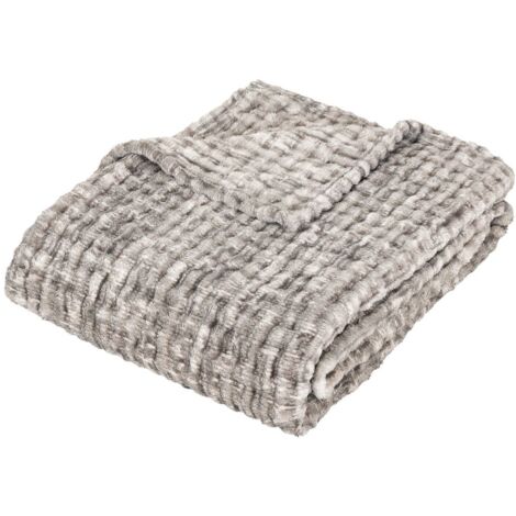 Plaid Flanelle en relief 125 x 150 cm - Atmosphera