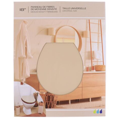Cuvette Wc Abattant Wc Beige Clair Abattant Wc Mdf 18 Pouces