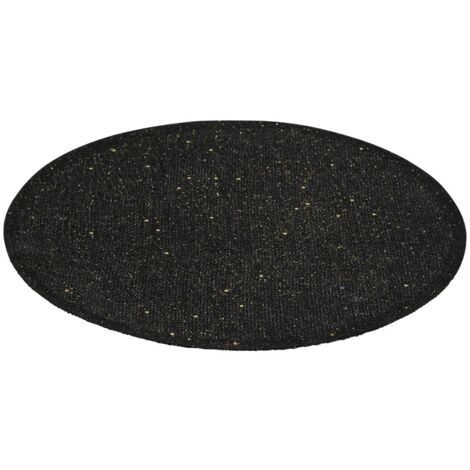 Set de table effet jute 38cm noir - Atmosphera créateur d'intérieur
