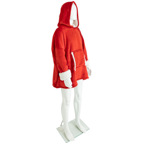 Plaid sweet avec manches Rouge et Blanc L-XL - Feeric Christmas (1/3)
