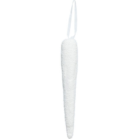 Suspension de Noël Glaçon de Billes Blanches givrées H 25 cm - Feeric Christmas (1/2)
