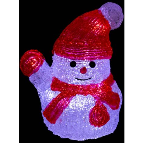 Décoration lumineuse Personnage lumineux 16 LED Blanc froid lumière fixe H 18 cm - Feeric Christmas (1/4)