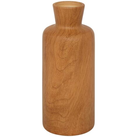 Vase haut en céramique effet bois D 12 x H 30 cm - Atmosphera (1/4)