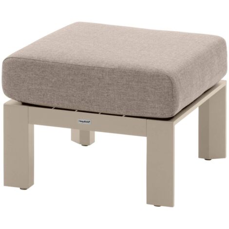 Pouf de jardin Évasion argile aluminium et oléfine - Hespéride