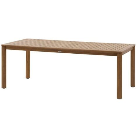Table basse de jardin carrée Allure avoine 79 x 79 x 30cm en aluminium  - Hespéride (1/5)