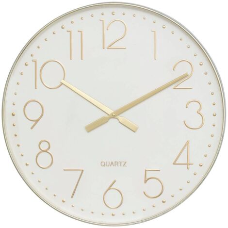 Horloge Laure lin D50,8cm - Atmosphera créateur d'intérieur (1/4)