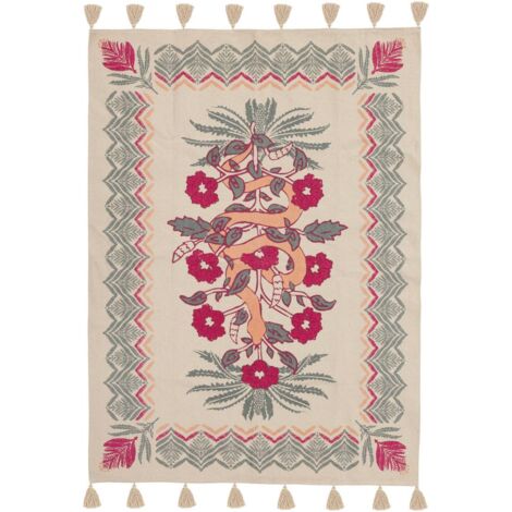 Tapis Wild coton tufté vert céladon 120x170cm - Atmosphera créateur d'intérieur (1/4)